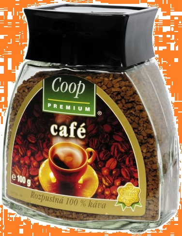 COOP řada Premium 100% rozpustná káva
