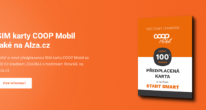 SIM karty COOP mobil nově také na ALZA.cz