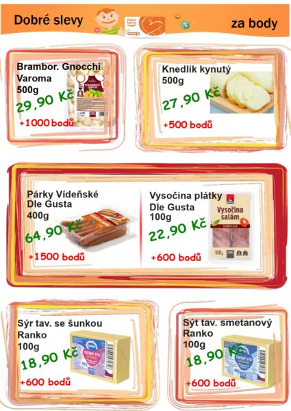 Dobré slevy za body